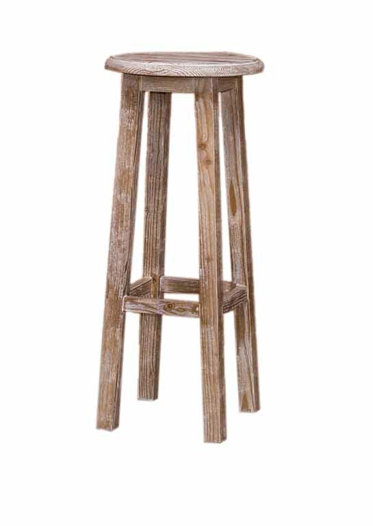 Runder Barhocker mit Holzsitz Konfigurator alles frei wählbar