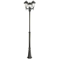 Rustikale Außenlampe Schwarz 195-295 cm IP43 E27 von SU-MA