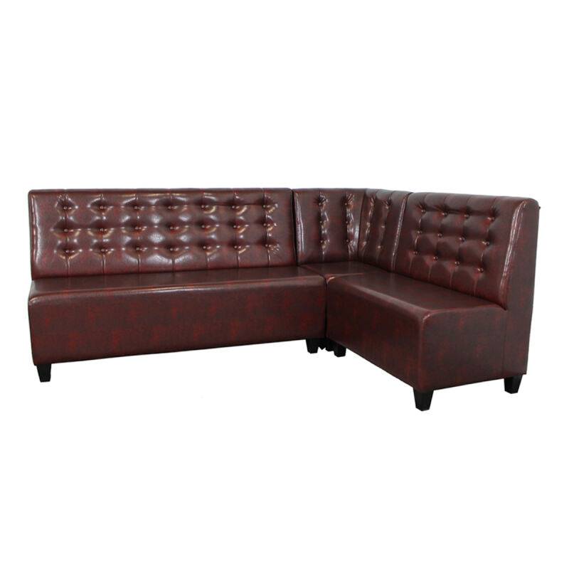 Rustikale Leder Eckbank 140 cm 200 cm