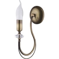 Rustikale Wandlampe in Messing Metall H:31 cm E14 Antik von Zaklad Wielobranzowy Export-Import-Jupiter