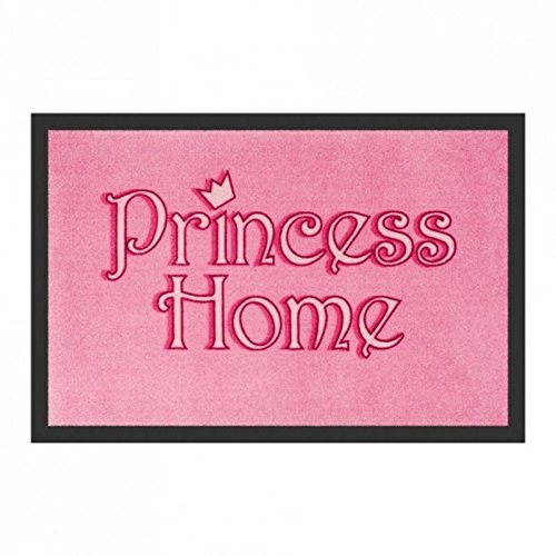 Rutschfeste Fußmatte in rosa - Princess Home Fußabtreter Schmutzfangmatte Wohnung Türmatte