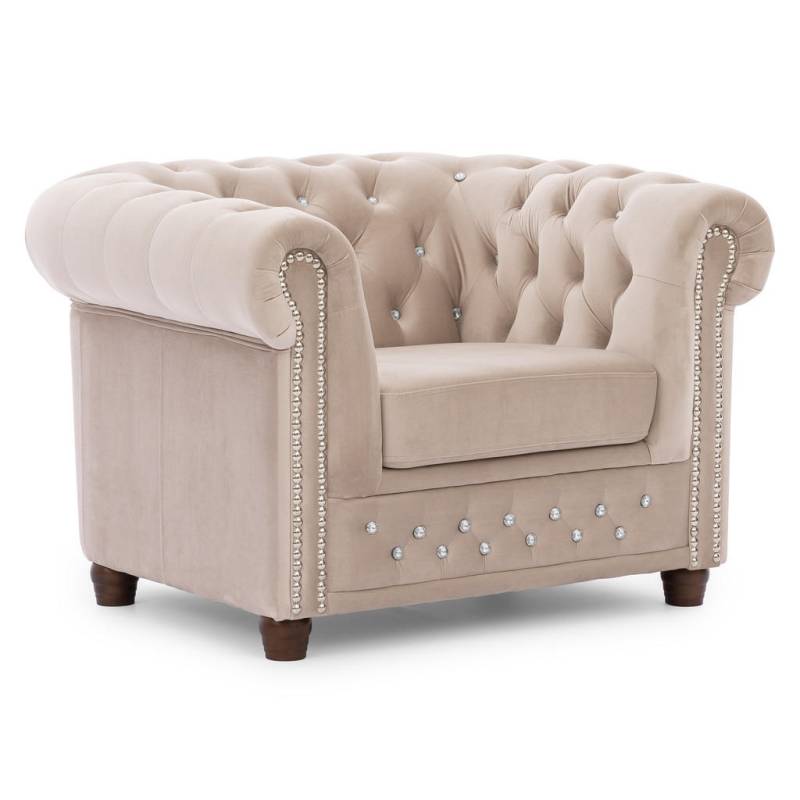 S-Style Möbel CHESTERFIELD-SESSEL Beige