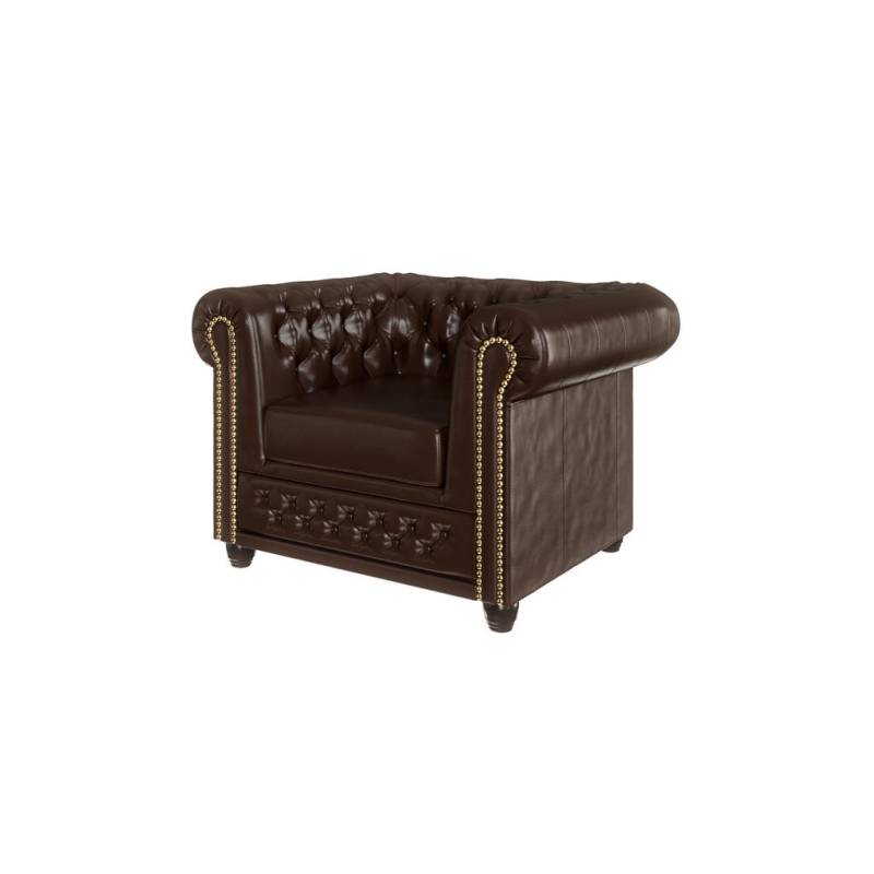 S-Style Möbel CHESTERFIELD-SESSEL Braun