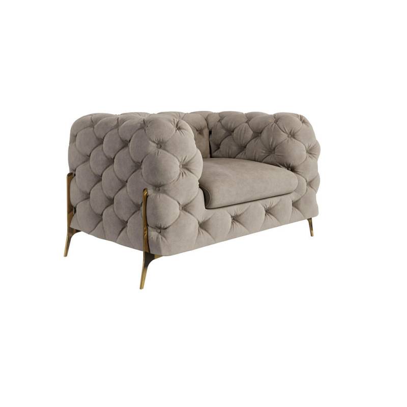 S-Style Möbel CHESTERFIELD-SESSEL Creme