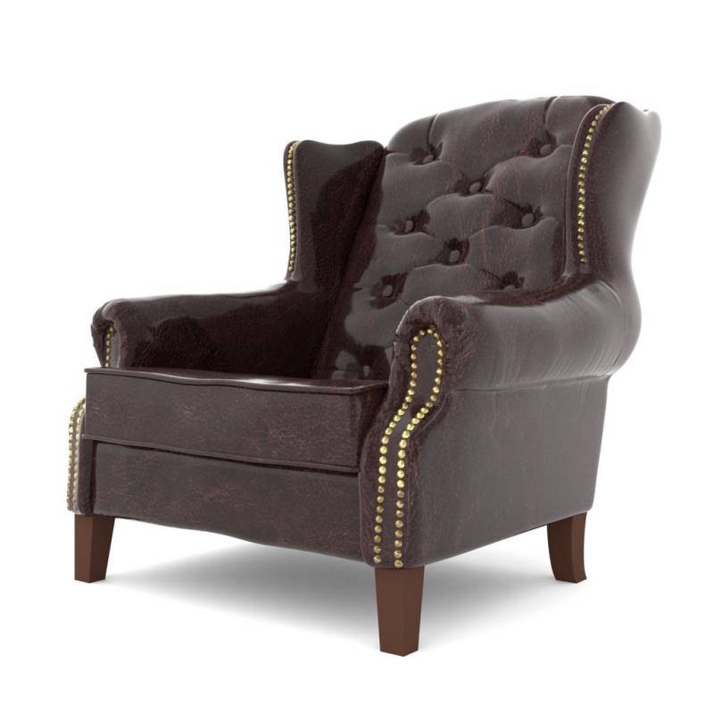 S-Style Möbel CHESTERFIELD-SESSEL Graubraun