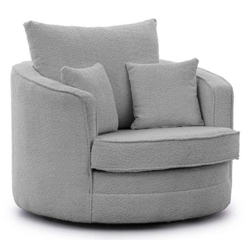 S-Style Möbel DREHSESSEL Grau