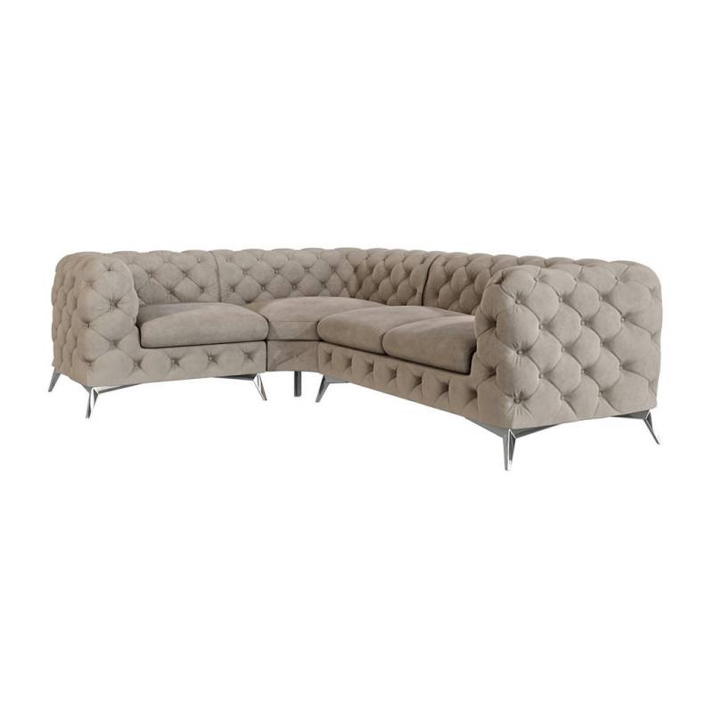 S-Style Möbel ECKSOFA Creme