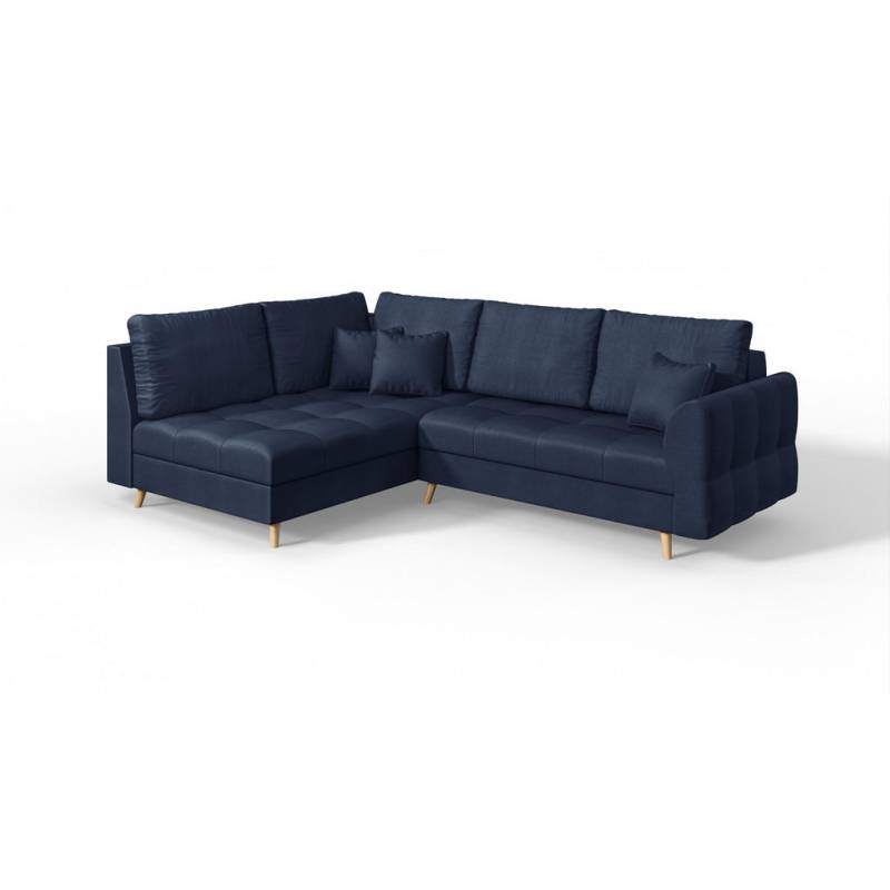 S-Style Möbel ECKSOFA Dunkelblau