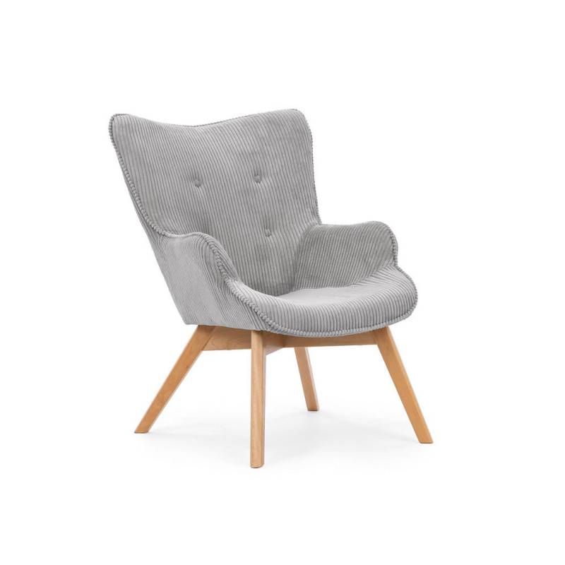 S-Style Möbel LOUNGESESSEL Hellgrau