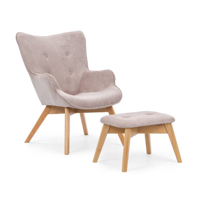 S-Style Möbel LOUNGESESSEL Hellrosa