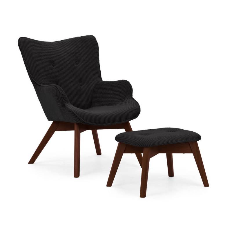 S-Style Möbel LOUNGESESSEL Schwarz