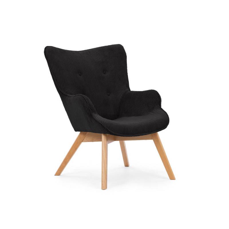 S-Style Möbel LOUNGESESSEL Schwarz