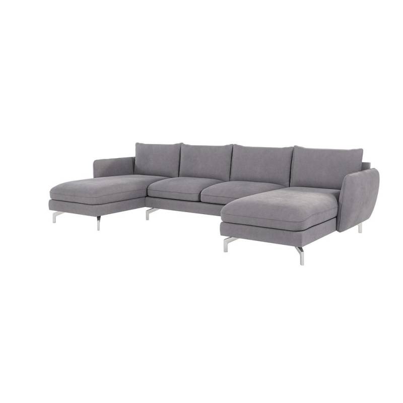 S-Style Möbel WOHNLANDSCHAFT Grau