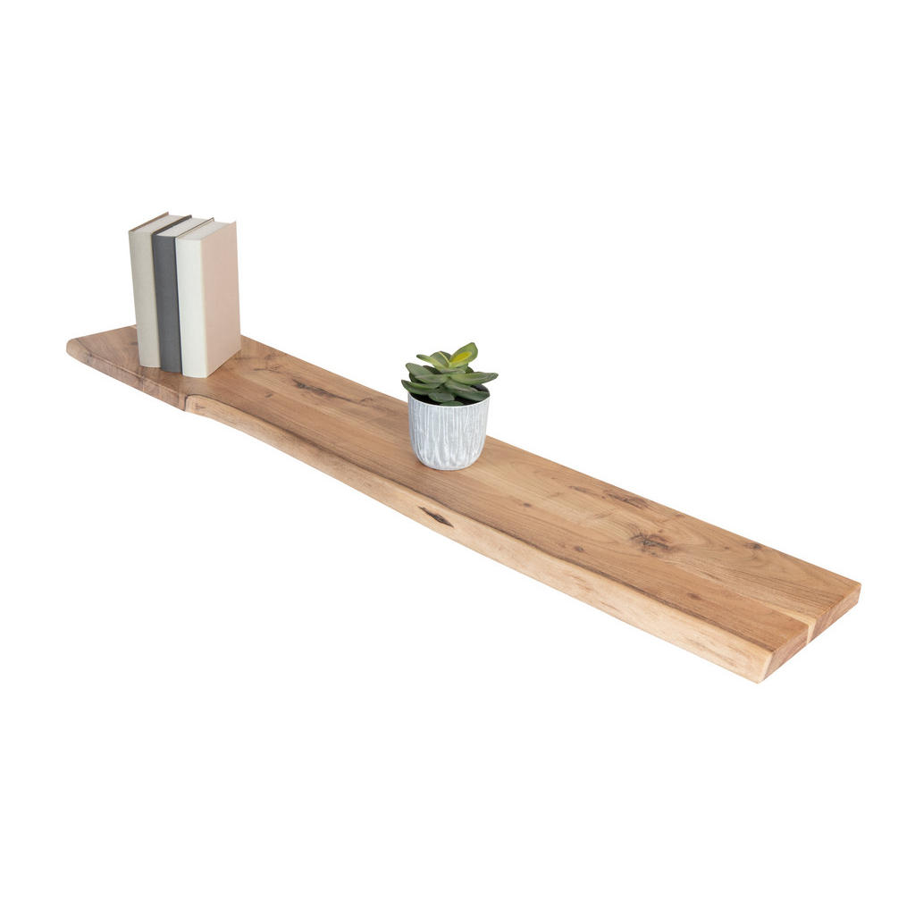 SAM Wandregal, Akazie, Holz, Echtholz,Akazie, Rechteckig, 120x3x20 cm, Wohnzimmer, Regale, Wandboards von SAM