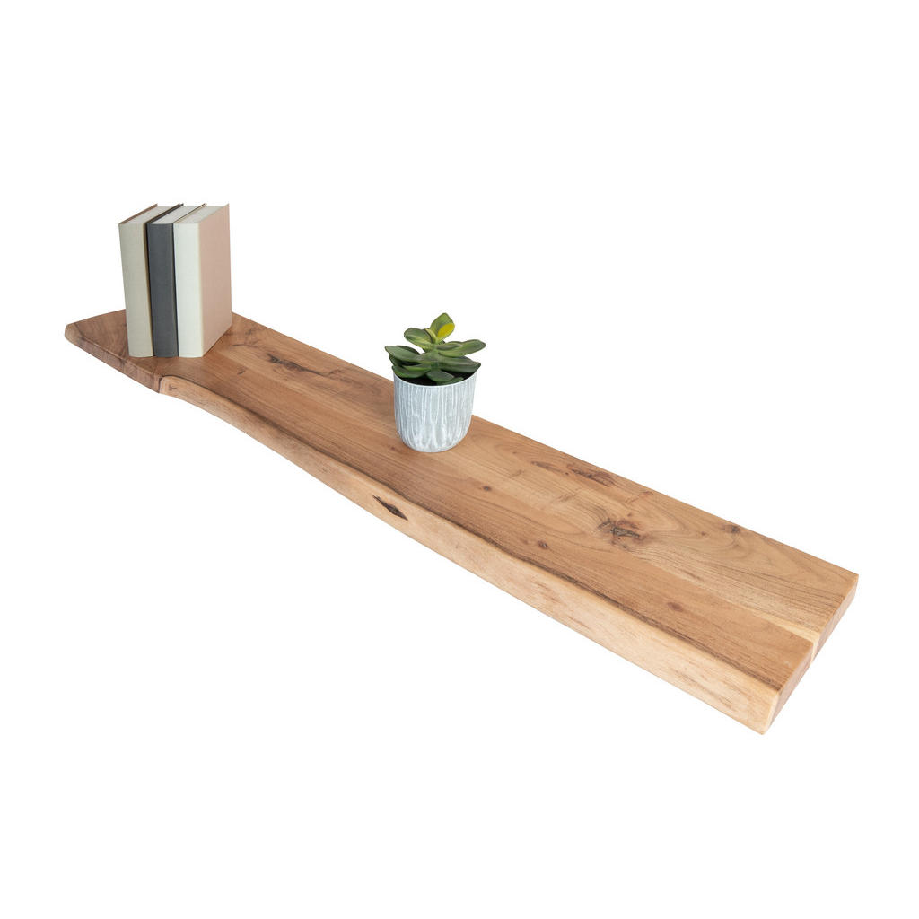 SAM Wandregal, Akazie, Holz, Echtholz,Akazie, Rechteckig,Rechteckig, 100x3x20 cm, Wohnzimmer, Regale, Wandboards von SAM