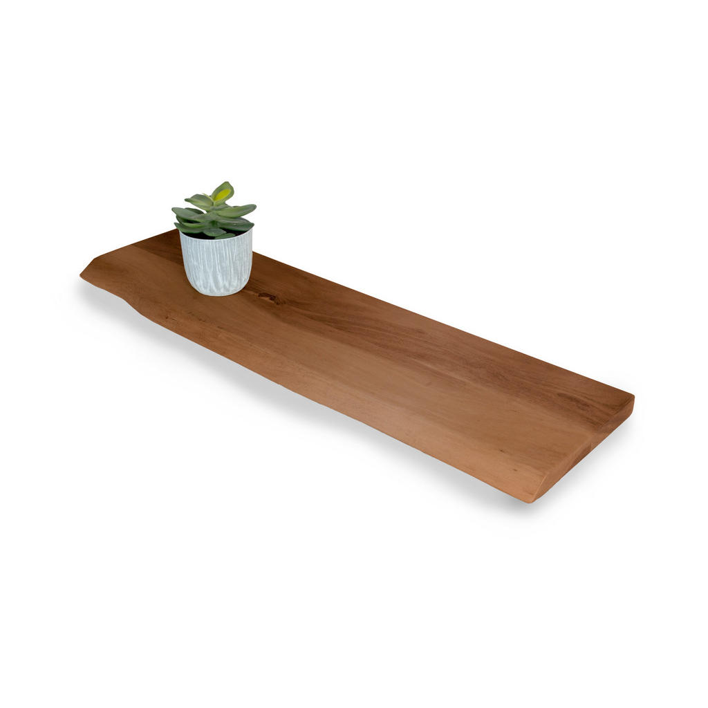 SAM Wandregal, Braun, Holz, Echtholz,Akazie, Rechteckig,Rechteckig, 80x3x20 cm, Wohnzimmer, Regale, Wandboards von SAM