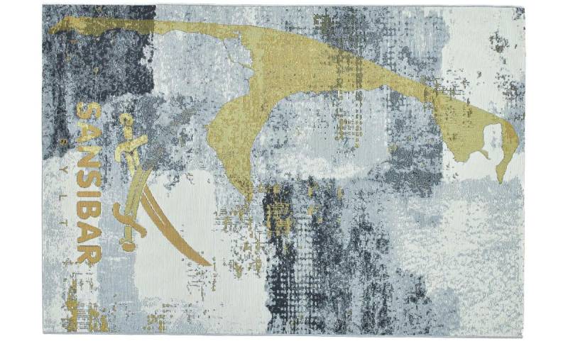 SANSIBAR Sylt Outdoorteppich  Rantum Beach ¦ grau ¦ Synthetische Fasern ¦ Maße (cm): B: 130 H: 0,5 Teppiche > Outdoor Teppiche - Höffner