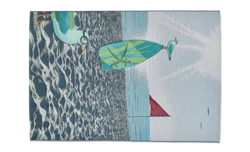 SANSIBAR Sylt Outdoorteppich  Rantum Beach ¦ mehrfarbig ¦ Synthetische Fasern ¦ Maße (cm): B: 60 H: 0,5 Teppiche > Outdoor Teppiche - Höffner