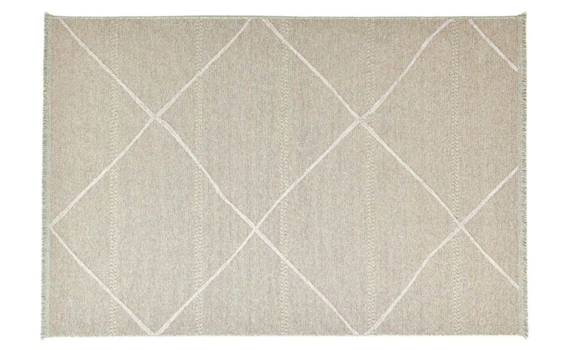SANSIBAR Sylt Teppich  Braderup ¦ beige ¦ Viskose ¦ Maße (cm): B: 200 H: 0,5 Teppiche > Kurzflorteppiche - Höffner