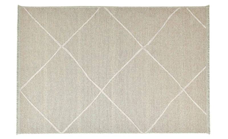 SANSIBAR Sylt Teppich  Braderup ¦ beige ¦ Viskose ¦ Maße (cm): B: 200 H: 0,5 Teppiche > Kurzflorteppiche - Höffner