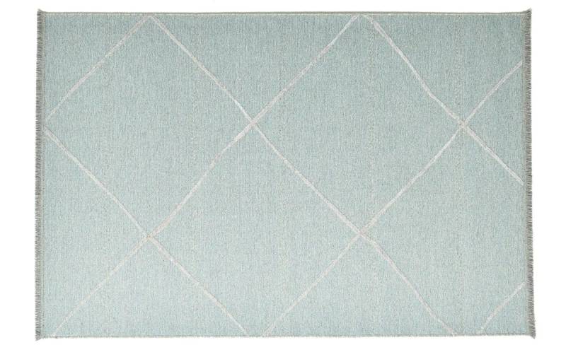 SANSIBAR Sylt Teppich  Braderup ¦ blau ¦ Viskose ¦ Maße (cm): B: 160 H: 0,5 Teppiche > Kurzflorteppiche - Höffner