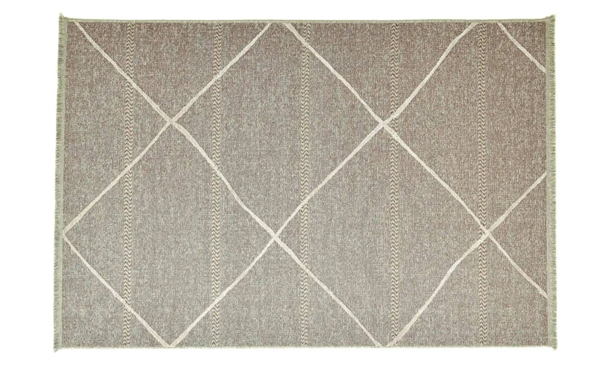 SANSIBAR Sylt Teppich   ¦ rot ¦ Viskose ¦ Maße (cm): B: 120 H: 0,5 Teppiche > Wohnteppiche - Möbel Kraft