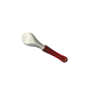 SCHNEIDER Eisspachtel, kleines Modell, 260 mm, Eisportionierer aus Edelstahl mit farbigem Griff aus Kunststoff, Kunststoffgriff: Rot transparent