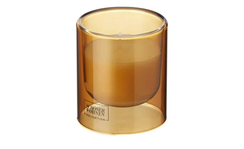 SCHÖNER WOHNEN Kollektion Duftkerze   ¦ braun ¦ Glas,Wachs ¦ Maße (cm): H: 8,5  Ø: 7.5 Dekoration > Kerzen & Kerzenständer > Kerzen & Teelichter - Möbel Kraft