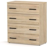 SCHUHSCHRANK SONOMA EICHE 71x82,9x35 4 REGALE BÜCHERREGAL STAND OHNE SITZ
