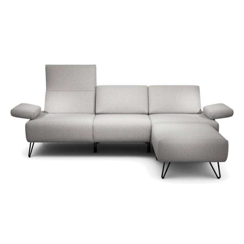 SENSOO 3-SITZER-SOFA Hellgrau