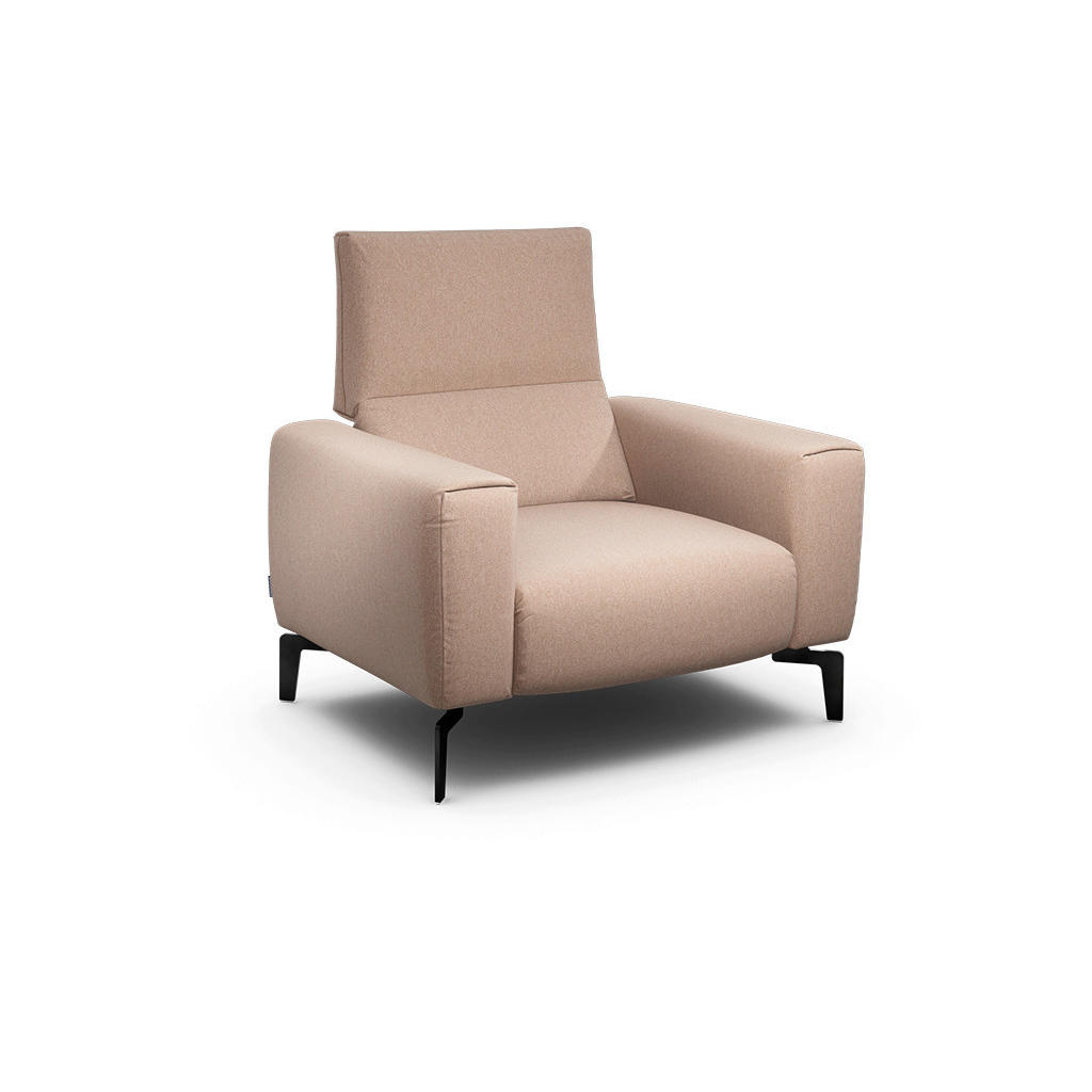 Sensoo Sessel Cosy, Rosa, Textil, 110x85x86-94 cm, Stoffauswahl, Wohnzimmer, Sessel, Polstersessel von SENSOO