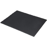 SERVIERPLATTE Tischset Platzset Schiefer ca. 30x40 cm 1 Stück 2 Sorten unsortiert Dunkelgrau / Schwarz