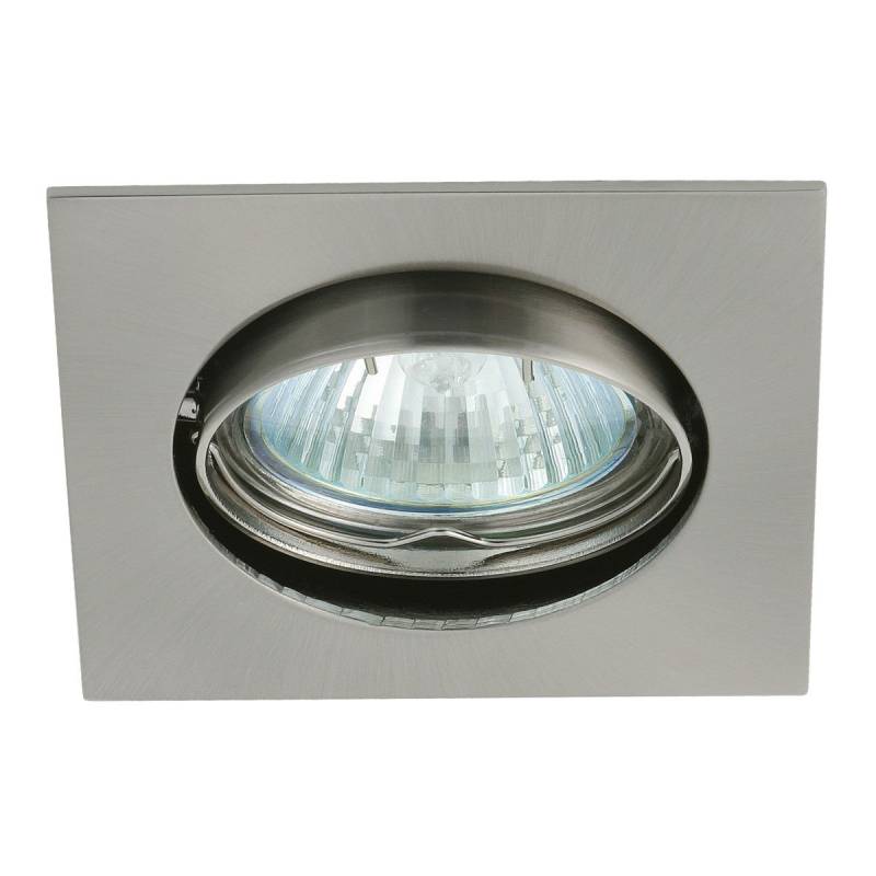 SET Einbaustrahler, Einbauspot, Einbaurahmen Aluminiumlegierung chrom matt, schwenkbar, quadratisch BØ75mm + LED Leuchtmittel & GU10 Sockel wählbar SET Einbaustrahler, Einbauspot, Einbaurahmen Aluminiumlegierung chrom matt, schwenkbar, quadratisch BØ75mm + LED Leuchtmittel & GU10 Sockel wählbar