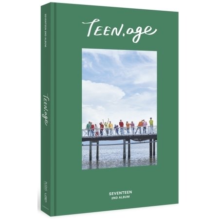 SEVENTEEN 2nd Album TEEN, AGE Green ver. CD+120p PhotoBook+Lyrics Paper+PhotoCard+Portrait Desktop Stand+Folding Poster (ON PACK)+Name Sticker Sealed