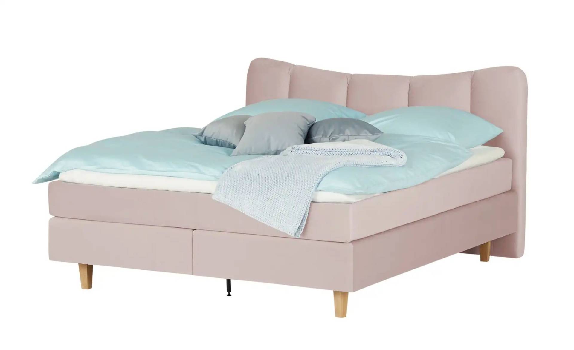 SKAGEN BEDS Boxspringbett  Dalur ¦ rosa/pink ¦ Maße (cm): B: 140 H: 110 Betten > Boxspringbetten - Möbel Kraft