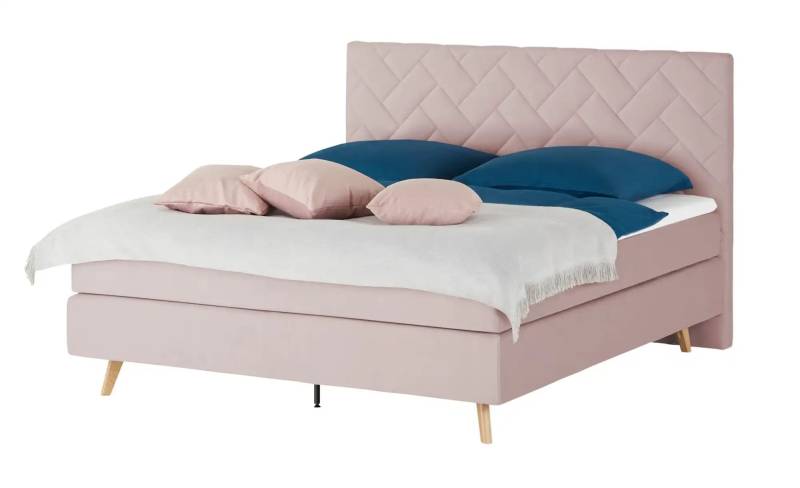 Boxspringbett  Weave ¦ rosa/pink ¦ Maße (cm): B: 140 H: 122 Betten > Einzelbetten - Höffner