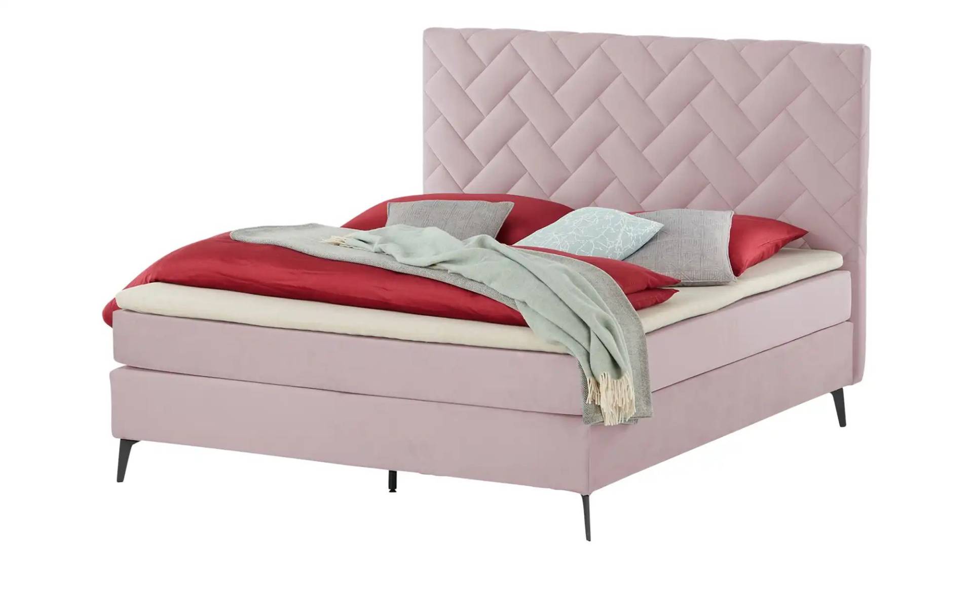 SKAGEN BEDS Boxspringbett  Weave ¦ rosa/pink ¦ Maße (cm): B: 160 H: 122 Betten > Boxspringbetten - Möbel Kraft