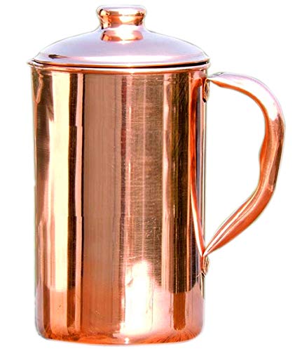 SKAVIJ reines Kupfer wasserkrug mit deckel trinkkrug (1,6 liter) von SKAVIJ