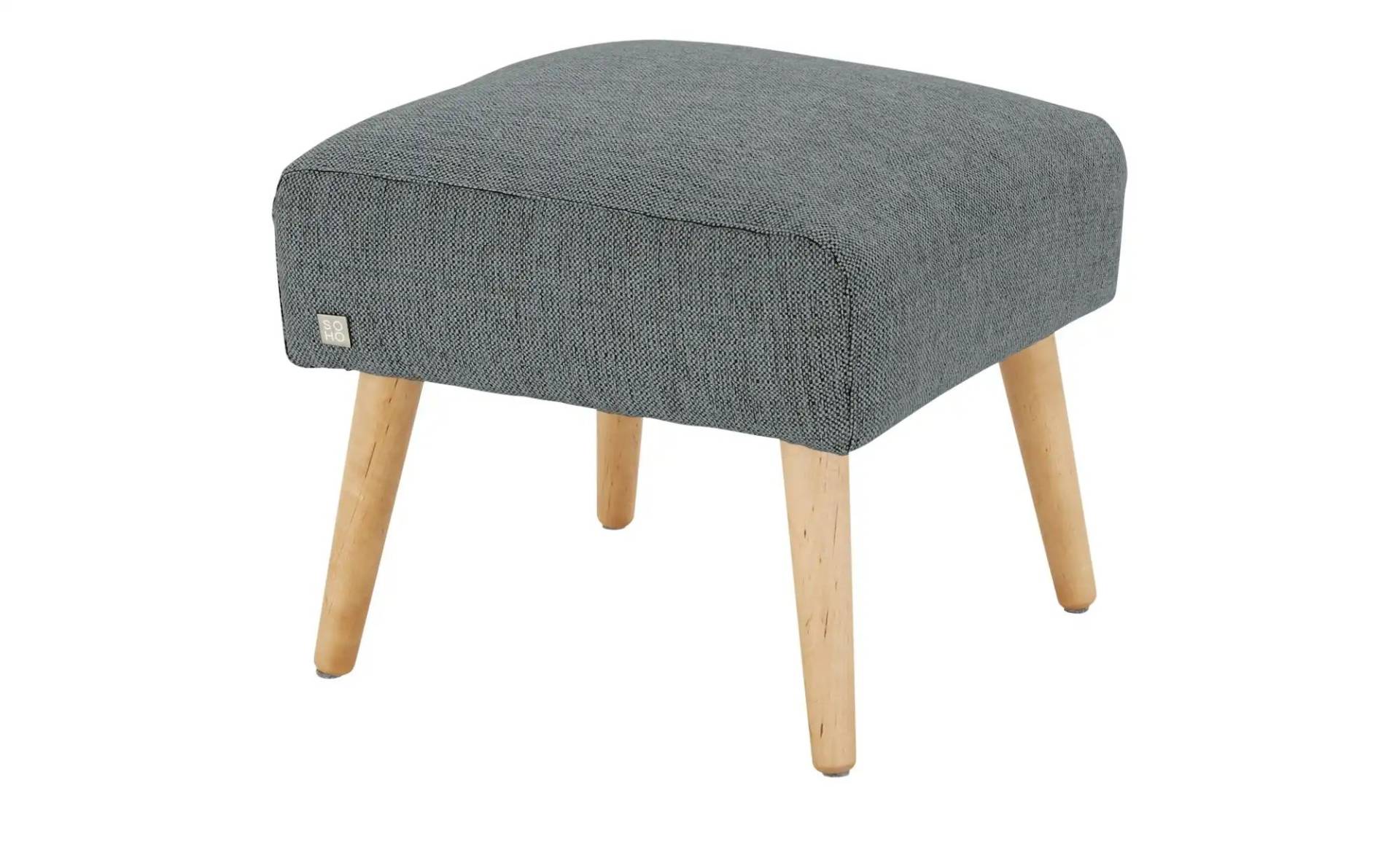 SOHO Polsterhocker  Jolyn ¦ grau ¦ Maße (cm): B: 49 H: 45 T: 49.0 Polstermöbel > Hocker - Möbel Kraft