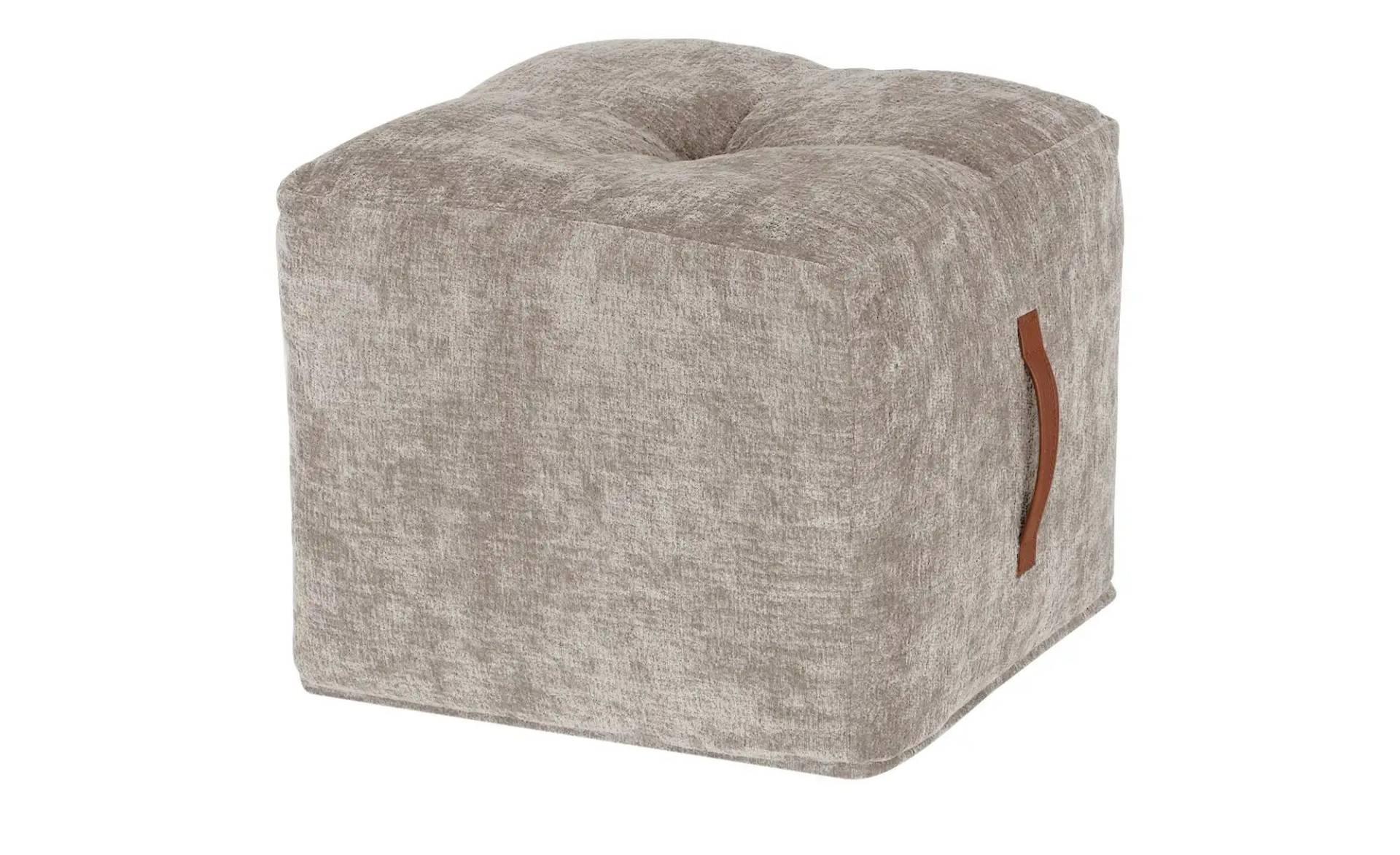 SOHO Polsterhocker  Praline ¦ beige ¦ Maße (cm): B: 47 H: 42 T: 47.0 Polstermöbel > Hocker - Möbel Kraft