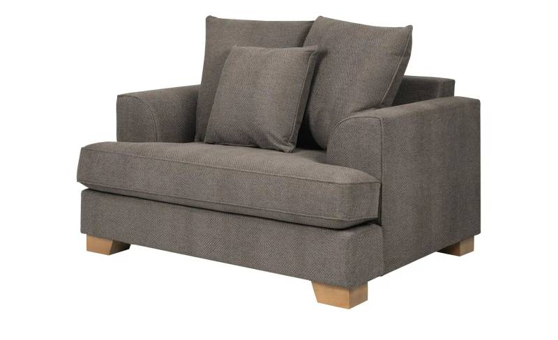 SOHO Sessel  Franka ¦ braun ¦ Maße (cm): B: 136 H: 87 T: 103.0 Polstermöbel > Sessel > Lounge Sessel - Möbel Kraft