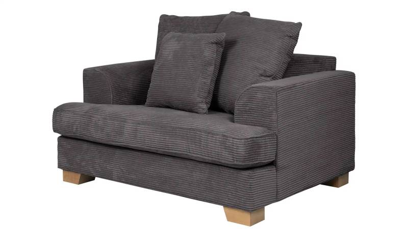 SOHO Sessel  Franka ¦ grau ¦ Maße (cm): B: 136 H: 87 T: 103.0 Polstermöbel > Sessel > Lounge Sessel - Möbel Kraft