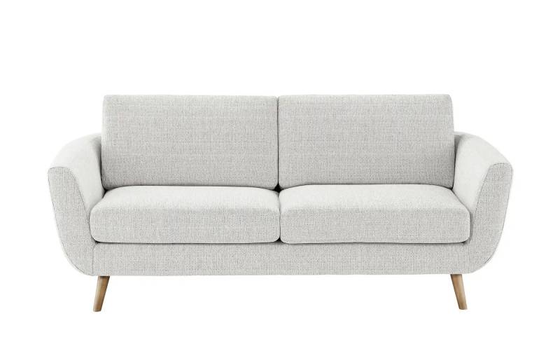 SOHO Sofa weiß - Webstoff Smilla  ¦ weiß ¦ Maße (cm): B: 197 H: 85 T: 93.0 Polstermöbel > Sofas > 2-Sitzer - Höffner