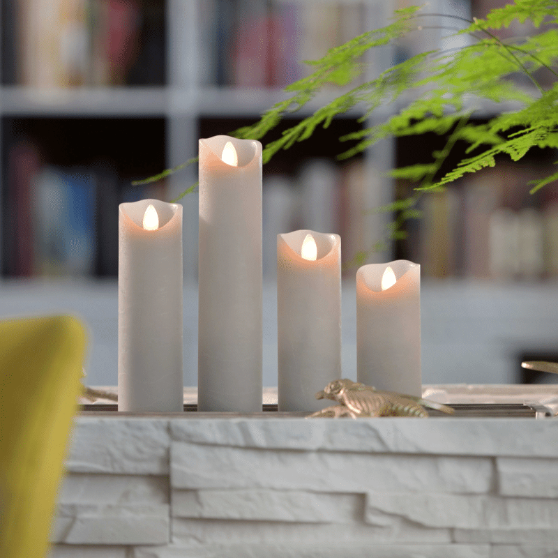 SOMPEX LED Wachskerze SHINE schmal | grau | gefrostet | D: 5cm H: 22,5cm | fernbedienbar | Timer SOMPEX LED Wachskerze SHINE schmal | grau | gefrostet | D: 5cm H: 22,5cm | fernbedienbar | Timer von SOMPEX