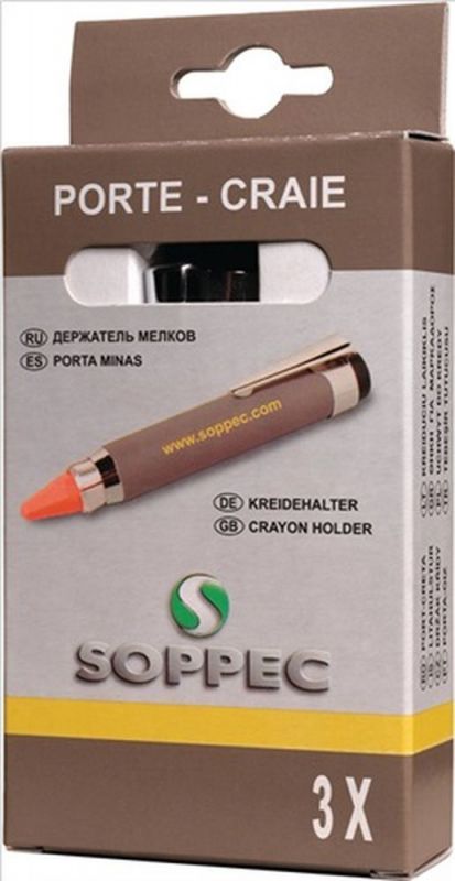 SOPPEC Kreidehalter für Kreiden rund/eckig Länge 120 mm - 42140 von SOPPEC