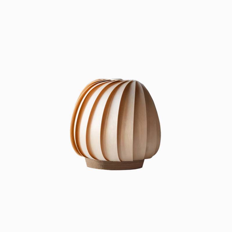 ST906 Mini Tischleuchte, Ø: 18 cm, H: 19 cm, Birke Natur