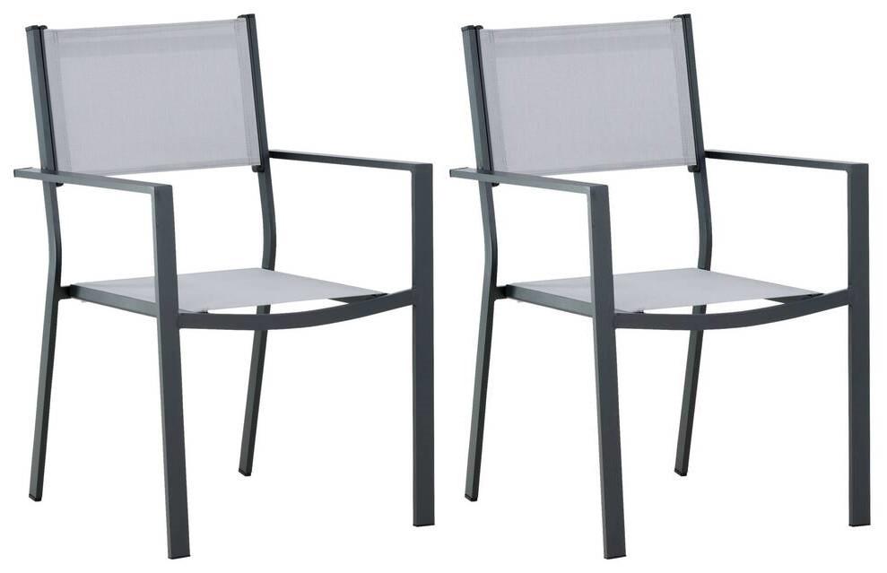 STAPELSESSEL Copacabana Grau/Schwarz von Gardenson