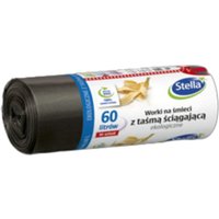 Stella Ökologische Müllsäcke 60L 10 Stück mit LDPE-Kordelzug