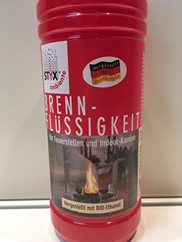 STYX Brennflüssigkeit 1LTR - Rot - Metall - Unbehandelt - Lampe - Lampenöl