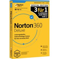 Norton Life Lock Norton™ 360 Deluxe Special Edition Jahreslizenz, 3 Lizenzen Windows, Mac, Android Norton Life Lock Norton™ 360 Deluxe Special Edition Jahreslizenz, 3 Lizenzen Windows, Mac, Android von Norton Life Lock